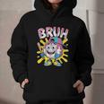 Drip Baseball Boy Youth Kid Ice Cream Dripping Baseball Bruh Graphic Youth Hoodie