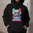 Drip Happens Baseball Ice Cream Bat And Ball With Sunglasses Graphic Youth Hoodie Drip Happens Baseball Ice Cream Bat And Ball With Sunglasses Graphic Youth Hoodie