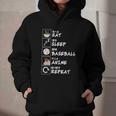 Eat Sleep Baseball Anime Repeat Japanese Otaku Graphic Youth Hoodie