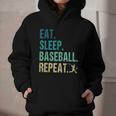 Eat Sleep Baseball Repeat Baseball Player Baseball Graphic Youth Hoodie