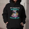My Favorite Baseball Player Calls Me Dad Ice Cream Drip Graphic Youth Hoodie