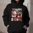 Happy 100 Days Of School Baseball Football PE Teacher Graphic Youth Hoodie Happy 100 Days Of School Baseball Football PE Teacher Graphic Youth Hoodie