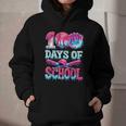 Happy 100 Days Of School Game Day Baseball Ice Cream Drip Graphic Youth Hoodie Happy 100 Days Of School Game Day Baseball Ice Cream Drip Graphic Youth Hoodie