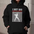 I Hit 100 Days Of School Baseball 100 Day Of School Graphic Youth Hoodie I Hit 100 Days Of School Baseball 100 Day Of School Graphic Youth Hoodie