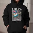 I Hit 100 Days Of School Baseball Ice Cream Drip Boys Girls Graphic Youth Hoodie