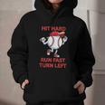 Hit Hard Run Fast Turn Left Baseball Player Graphic Youth Hoodie