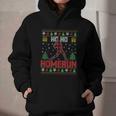 Ho Ho Homerun Xmas Sports Player Baseball Ugly Christmas Graphic Youth Hoodie Ho Ho Homerun Xmas Sports Player Baseball Ugly Christmas Graphic Youth Hoodie