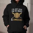 I'm Just Here For The Snacks And Commercials Baseball Graphic Youth Hoodie I'm Just Here For The Snacks And Commercials Baseball Graphic Youth Hoodie