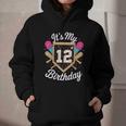It's My 12th Birthday Baseball Fan Celebration Graphic Youth Hoodie