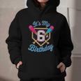 It's My 6th Birthday Baseball Fan Fun Party Celebration Graphic Youth Hoodie It's My 6th Birthday Baseball Fan Fun Party Celebration Graphic Youth Hoodie