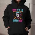 Kids Baseball Drip Bruh It's My 6th Birthday Boy Ice Cream Drip Graphic Youth Hoodie