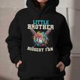 Little Brother Biggest Fan Baseball Cream Drip Crossed Bats Graphic Youth Hoodie Little Brother Biggest Fan Baseball Cream Drip Crossed Bats Graphic Youth Hoodie