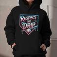Respect The Drip Baseball Player Graphic Youth Hoodie Respect The Drip Baseball Player Graphic Youth Hoodie