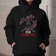Run I Dare You Baseball Catcher Graphic Players Fans Graphic Youth Hoodie Run I Dare You Baseball Catcher Graphic Players Fans Graphic Youth Hoodie