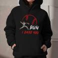 Run Steal I Dare You Humor Baseball Catcher Vintage Graphic Youth Hoodie