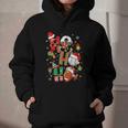Santa Baseball Football Soccer Pajamas Ho Ho Christmas Xmas Graphic Youth Hoodie Santa Baseball Football Soccer Pajamas Ho Ho Christmas Xmas Graphic Youth Hoodie