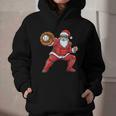 Santa Playing Baseball Baseball Lover Baseballer Xmas Graphic Youth Hoodie