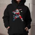 Santa Playing Baseball Men Boys Christmas Baseball Player Graphic Youth Hoodie Santa Playing Baseball Men Boys Christmas Baseball Player Graphic Youth Hoodie