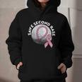 Save 2nd Base Breast Cancer Awareness Pink Ribbon Baseball Graphic Youth Hoodie Save 2nd Base Breast Cancer Awareness Pink Ribbon Baseball Graphic Youth Hoodie