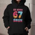Six Seven Bruh 67 Ice Cream Drip Baseball For Men Women Kids Graphic Youth Hoodie