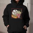 Smiling Baseball Popcorn And Hot-Dog Cartoon Apparel Graphic Youth Hoodie Smiling Baseball Popcorn And Hot-Dog Cartoon Apparel Graphic Youth Hoodie