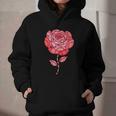 Sporty Rose Graphic With Baseball And Rugby Ball Petals Graphic Youth Hoodie