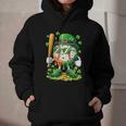 St Patricks Day Baseball Ice Cream Baseball Player Cartoon Graphic Youth Hoodie