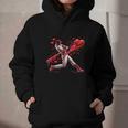 Valentine Baseball Player Drip Graphic Youth Hoodie Valentine Baseball Player Drip Graphic Youth Hoodie