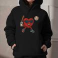 Valentines Day Baseball Red Heart Love Boys Kids Tee Graphic Youth Hoodie