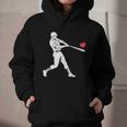 Valentines US Baseball Player Silhouette Heart Graphic Youth Hoodie Valentines US Baseball Player Silhouette Heart Graphic Youth Hoodie