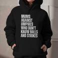 Women's Moms Against Umpires Parents Mom Baseball Sarcastic Graphic Youth Hoodie