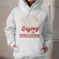 Baseball Game Day There Is No Crying In Baseball Graphic Youth Hoodie