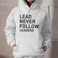 Baseball Lead Never Follow Leaders Team Captain Leadership Premium Tri-Blend Graphic Youth Hoodie