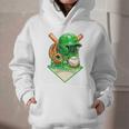 Baseball Life Style Ice Cream Drip Green Premium Tri-Blend Graphic Youth Hoodie