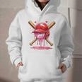 Boys Valentine Day Baseball Helmet Drip Ice-Cream Youth Kids Graphic Youth Hoodie