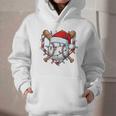 Christmas Baseball Santa Hat For Baseball Players Fans Graphic Youth Hoodie Christmas Baseball Santa Hat For Baseball Players Fans Graphic Youth Hoodie