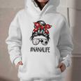 Classy Nana Life Soccer Messy Bun Baseball Mother's Day Graphic Youth Hoodie