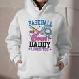 Gender Reveal Baseball Or Bows Daddy Loves You Graphic Youth Hoodie Gender Reveal Baseball Or Bows Daddy Loves You Graphic Youth Hoodie
