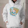Ice Cream Baseball Mitt Drippy Scoop Baseball Sports Graphic Youth Hoodie