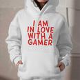 I Am In Love With A Gamer Cute Valentines Day Gamer Couple Raglan Baseball Tee Graphic Youth Hoodie