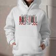 Retro Checkered Tired But Caffeinated Baseball Mom Leopard Graphic Youth Hoodie Retro Checkered Tired But Caffeinated Baseball Mom Leopard Graphic Youth Hoodie