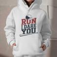 Run I Dare You Baseball Catcher Player Fan Graphic Youth Hoodie Run I Dare You Baseball Catcher Player Fan Graphic Youth Hoodie