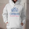 Tired But Caffeinated Baseball Mom Trendy Tired Baseball Mom Graphic Youth Hoodie