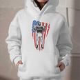 US Flag Baseball Player Batter Sport Lover Team Coach Family Graphic Youth Hoodie
