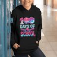 100 Days Of School Baseball Ice Cream Drip For Boys Kid Graphic Youth Hoodie