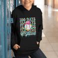 100 Days Of School Drip Baseball 100th Day Baseball School Graphic Youth Hoodie