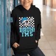 5th Birthday Dabbing Baseball Boys Bruh I'm 5 Year Old Graphic Youth Hoodie