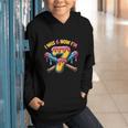 I Was 6 Now I'm 7 Dripping Ice Cream Baseball 67 Drip Graphic Youth Hoodie