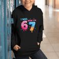 I Was 6 Now I'm 7 Meme Six Seven Baseball 7th Birthday Graphic Youth Hoodie I Was 6 Now I'm 7 Meme Six Seven Baseball 7th Birthday Graphic Youth Hoodie