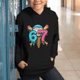 67 Baseball Ice Cream Drip Player Graphic Youth Hoodie